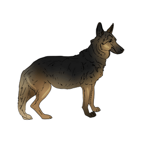 German Shepherd clipart