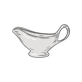 Ceramic Sauce Boat clipart