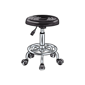 Industrial Bar Stool clipart