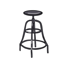 Swivel Bar Stool clipart