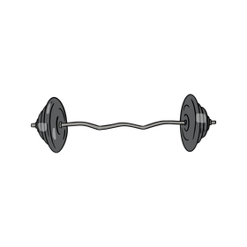 Curl Barbell clipart