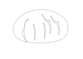 Pizza Dough black and white clipart