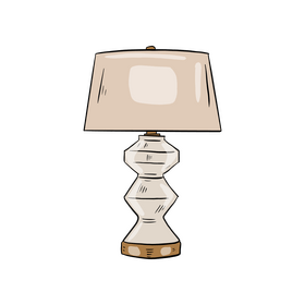 Drum Table Lamp clipart