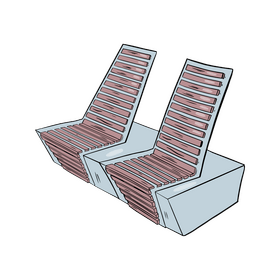 Companion Bench clipart