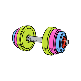Kids Adjustable Dumbbells clipart