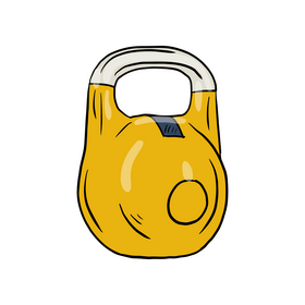 Competition Kettlebell clipart