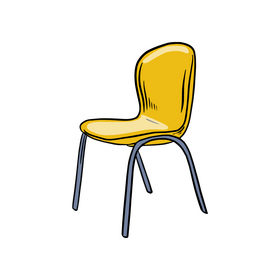 Plastic Stacking Chair clipart