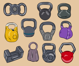 Kettlebells vector