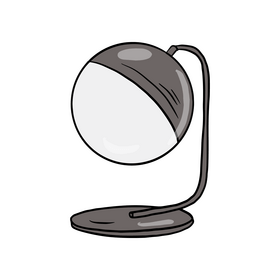 Round LED Table Lamp clipart