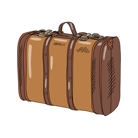 Vintage Suitcase clipart