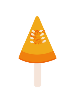 Pumpkin on a Stick clipart