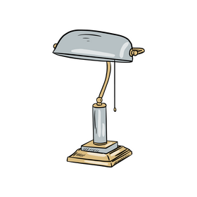 Bank Table Lamp clipart