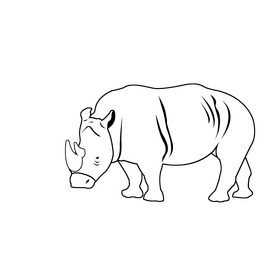 Raino black and white clipart