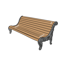 Street Bench clipart