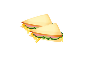 Triangle Sandwiches clipart