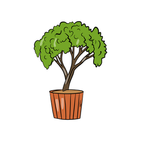 Tree in Pot clipart