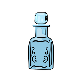 Vintage Glass Bottle clipart