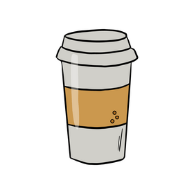 Coffee in Paper Cup clipart