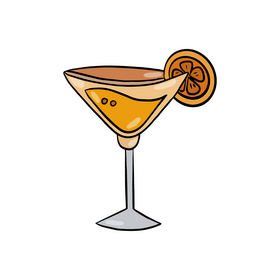Sidecar Cocktail clipart