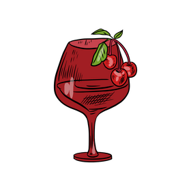 Cherry Cocktail clipart
