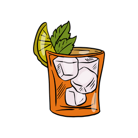 Old Fashioned Cocktail clipart