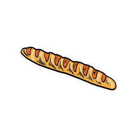 Baguette, French Bread clipart