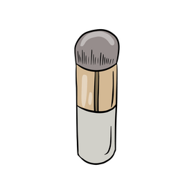 Cosmetics Makeup Brush clipart