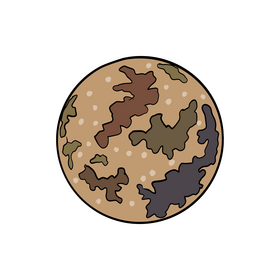 Callisto, moon of Jupiter clipart