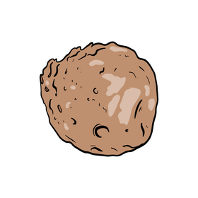 Phobos, moon of Mars clipart