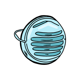 Face mask respirator clipart