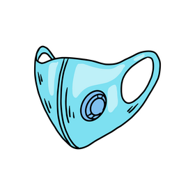 Face mask respirator clipart