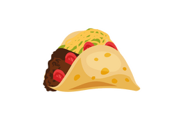 Beef tacos clipart