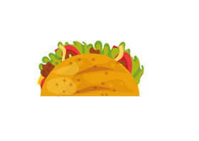 Taco Front View clipart
