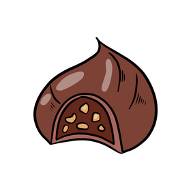 Chocolate truffle clipart