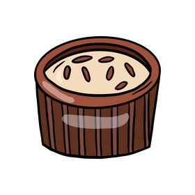 Chocolate truffle candy clipart