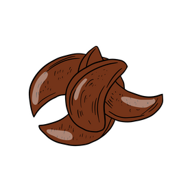 Dried fruit clipart