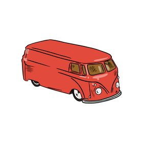 Red truck clipart