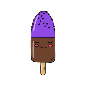 Kawaii ice cream clipart