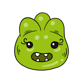 Green Jelly Monsters clipart
