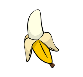Banana cartoon clipart