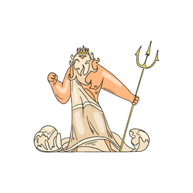 Poseidon myth greek god clipart free download