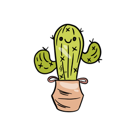 Kawaii cactus clipart