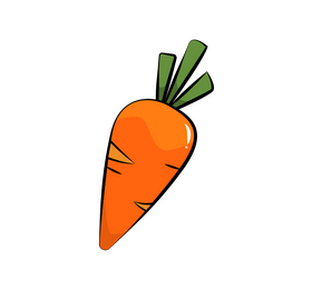 Carrot cartoon clipart