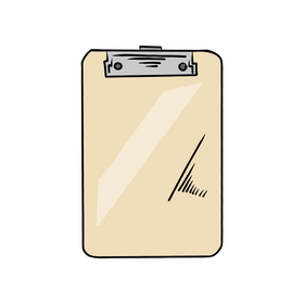 Clipboard notebook cartoon clipart