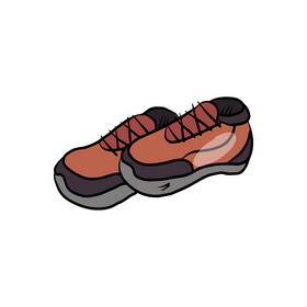 Cartoon sneakers clipart
