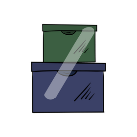 Carton boxes clipart