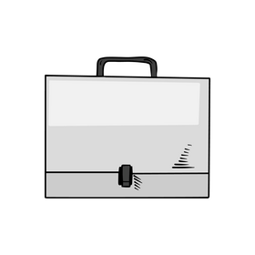 File storage bag clipart