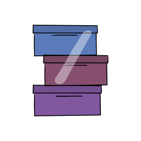 Boxes cartoon clipart