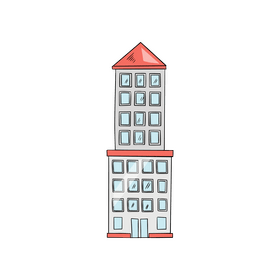 Building cartoon clipart