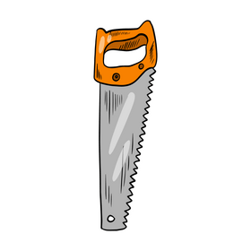 Hand saw clipart
